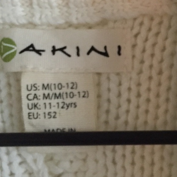 Faux Shearling Knit Vest Dakini Girls M 10 - Picture 7 of 8